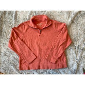 Women's Eddie Bauer 1/4 Zip Sweater Pullover -- Size Medium 100% Cotton